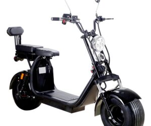 MotoTec Knockout 60v 2000w Lithium Electric Scooter Black