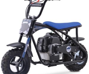 MotoTec Bandit 52cc 2-Stroke Kids Gas Mini Bike Blue