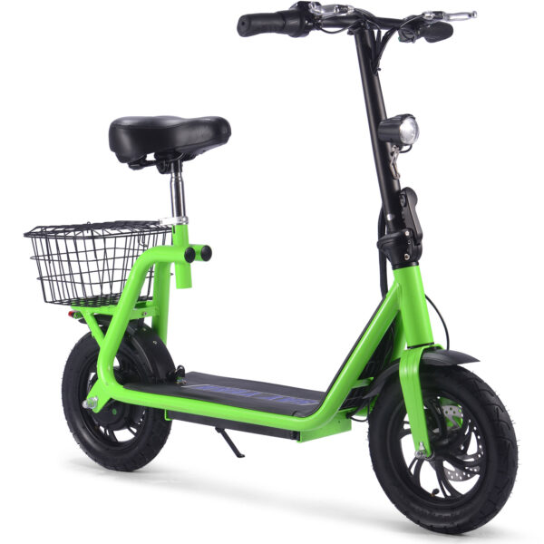 MotoTec Metro 36v 500w Lithium Electric Scooter Green - Image 2