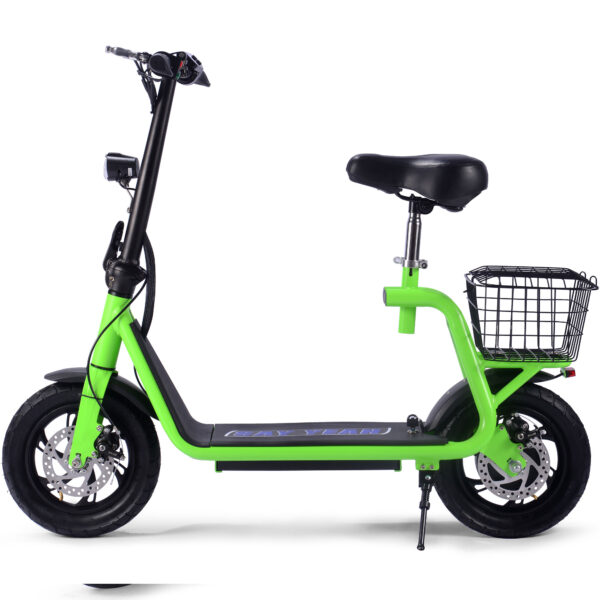 MotoTec Metro 36v 500w Lithium Electric Scooter Green - Image 3