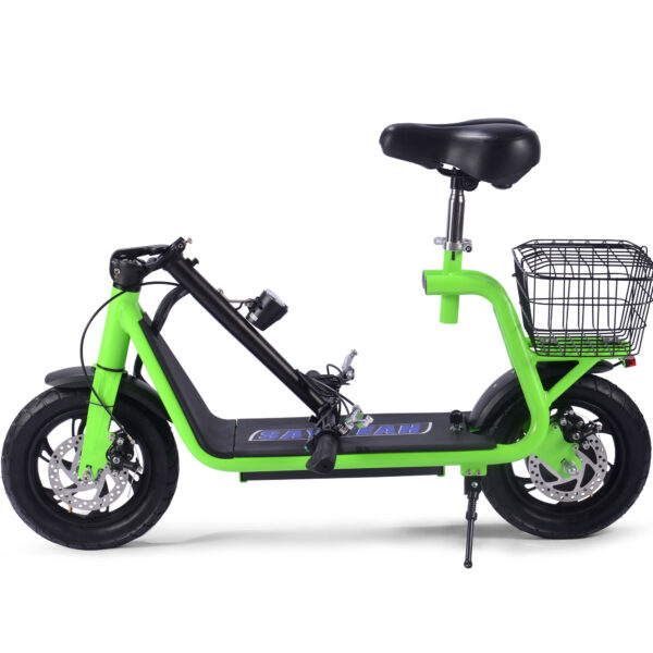 MotoTec Metro 36v 500w Lithium Electric Scooter Green - Image 4