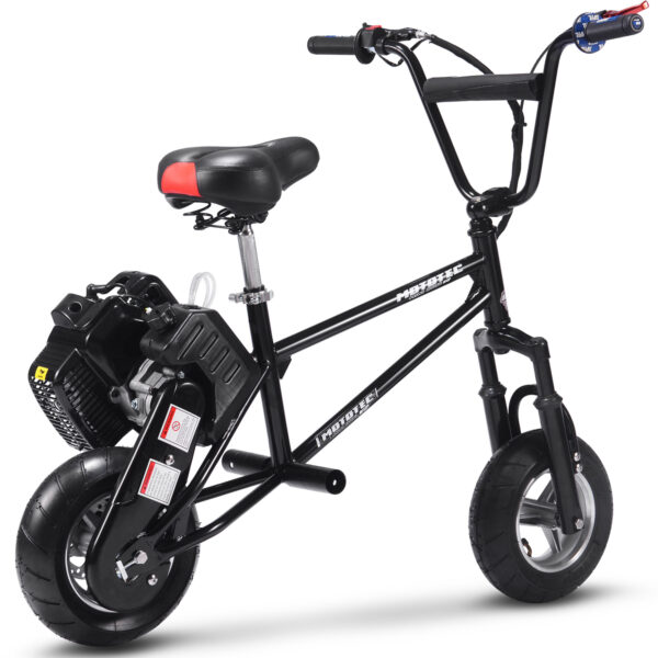 MotoTec 49cc Gas Mini Bike V2 Black - Image 4