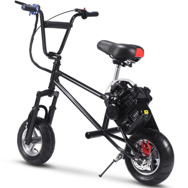 MotoTec 49cc Gas Mini Bike V2 Black - Image 5