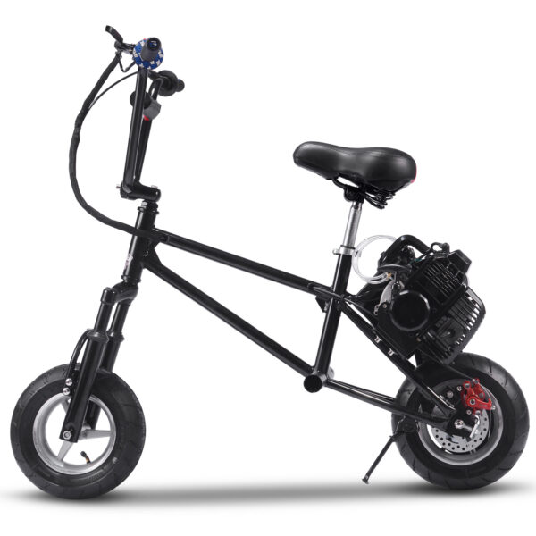 MotoTec 49cc Gas Mini Bike V2 Black - Image 6