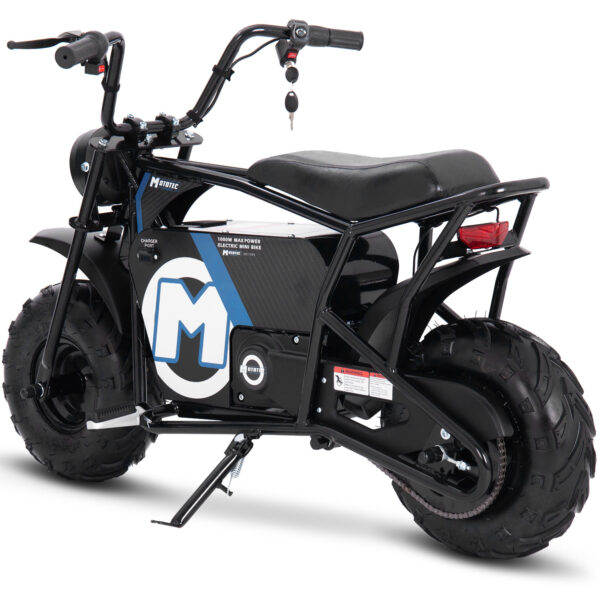 MotoTec 48v 1000w Electric Powered Mini Bike Black - Image 5