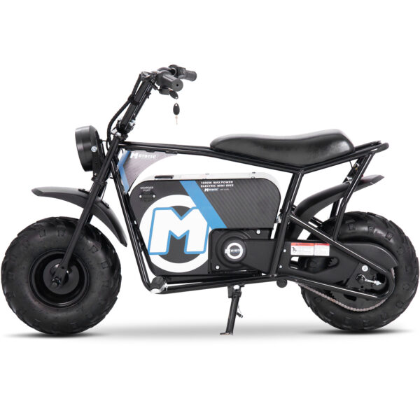 MotoTec 48v 1000w Electric Powered Mini Bike Black - Image 6