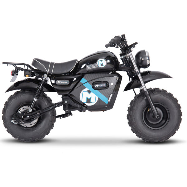 MotoTec 60v 1500w Electric Powered Mini Bike Lithium Black - Image 3