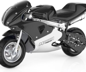 MotoTec Phantom Gas Pocket Bike 49cc 2-Stroke Black