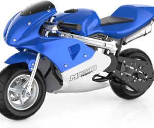 MotoTec Phantom Gas Pocket Bike 49cc 2-Stroke Blue