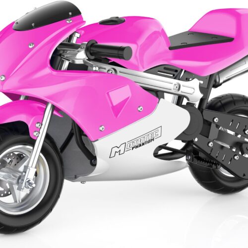 MotoTec Phantom Gas Pocket Bike 49cc 2-Stroke Pink