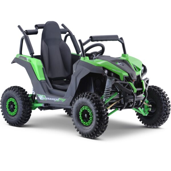 MotoTec Raider Kids UTV 48v 1200w Full Suspension Green - Image 2