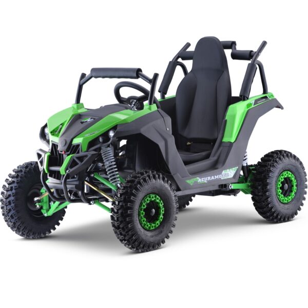 MotoTec Raider Kids UTV 48v 1200w Full Suspension Green