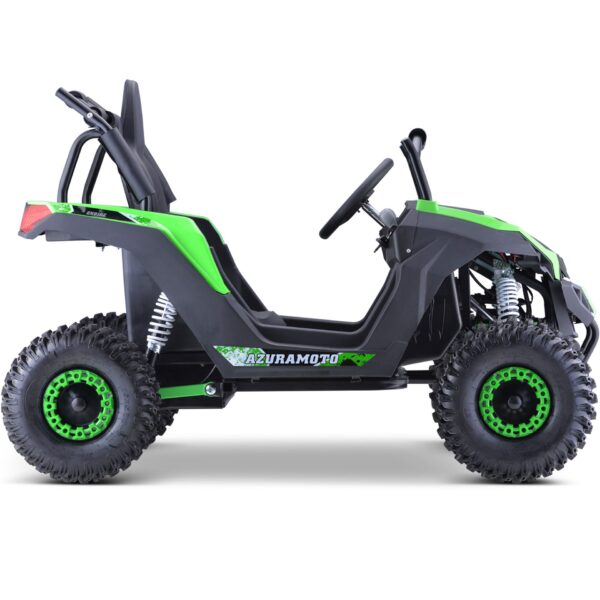 MotoTec Raider Kids UTV 48v 1200w Full Suspension Green - Image 4