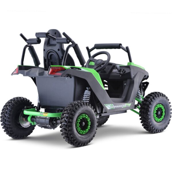 MotoTec Raider Kids UTV 48v 1200w Full Suspension Green - Image 5