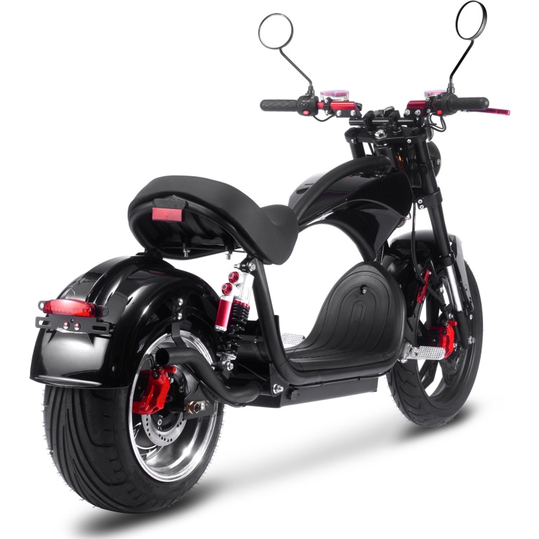 MotoTec Lowboy 60v 20ah 2500w Lithium Electric Scooter Black - Image 6