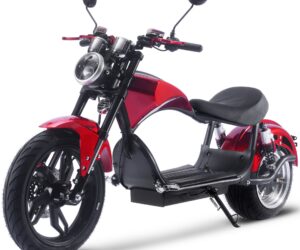 MotoTec Raven 60v 30ah 2500w Lithium Electric Scooter Red