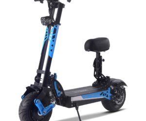 MotoTec Switchblade 60v 4000w Lithium Electric Scooter Blue