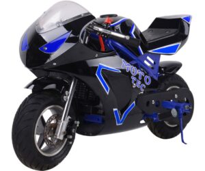 MotoTec Gas Pocket Bike GT 49cc 2-Stroke Blue