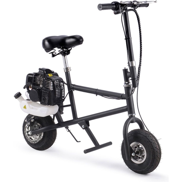 MotoTec 49cc Gas Mini Bike Black - Image 2