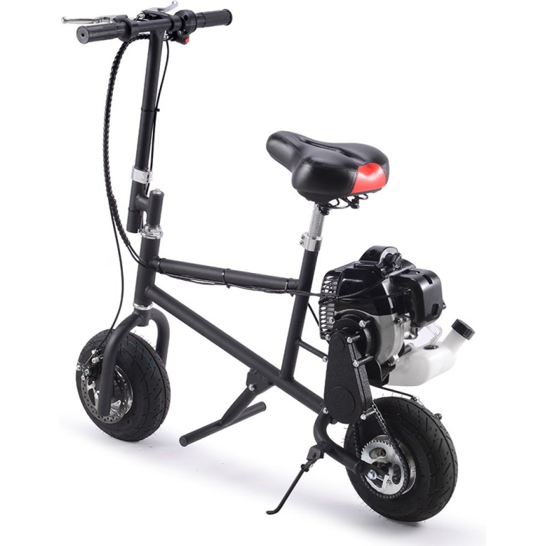 MotoTec 49cc Gas Mini Bike Black - Image 5