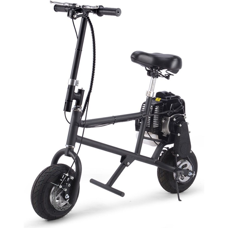 MotoTec 49cc Gas Mini Bike Black - Image 7