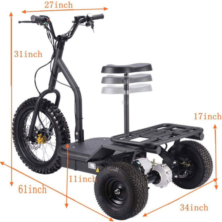 MotoTec Electric Trike 48v 1200w - Image 3