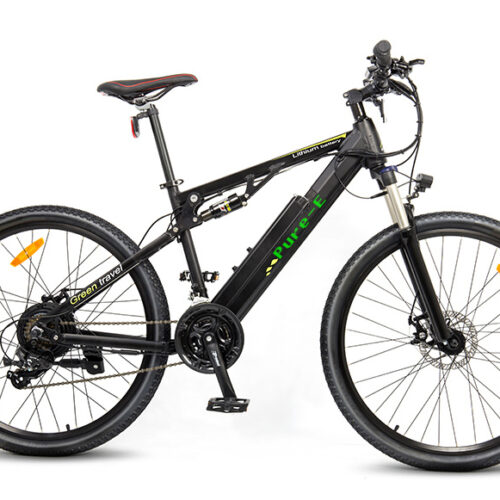 Pure-E Electric Mountain Bicycle with Full Suspension