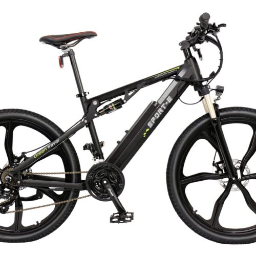 Sport-E Electric Mountain Bicycle with Full Suspension