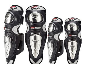 PROBIKER Knee & Elbow Metallic Guards Set P19