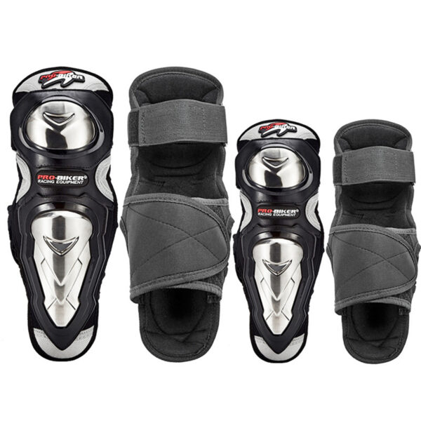 PROBIKER Knee & Elbow Metallic Guards Set P19 - Image 2