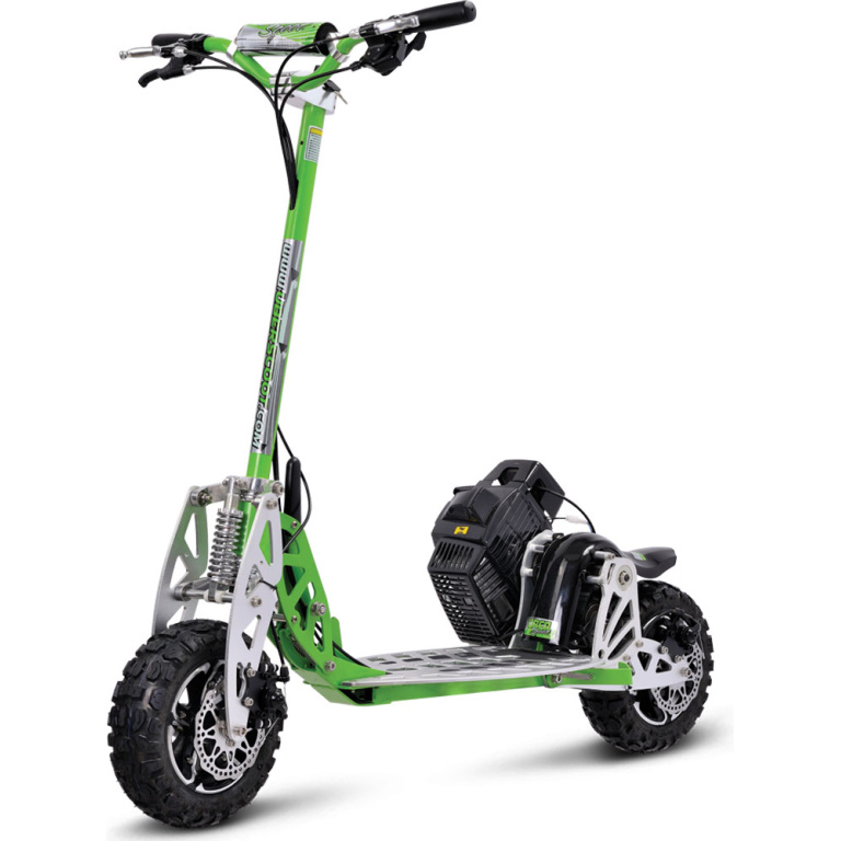MotoTec/UberScoot 70x 2-Speed Gas Scooter Green - Image 5