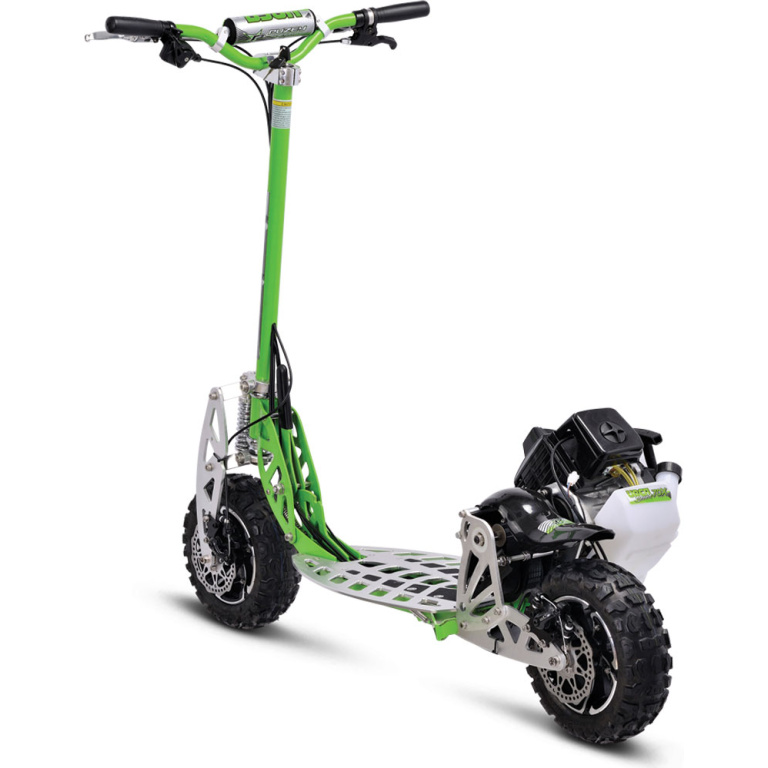 MotoTec/UberScoot 70x 2-Speed Gas Scooter Green - Image 4