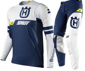 Shot Aerolite Husqvarna MX Gear Kit Jersey/Pants Combo Motocross Racing Set