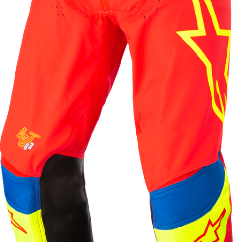 Alpinestars Techstar Quadro Pants Bright Red/Ylw Fluo/Blue