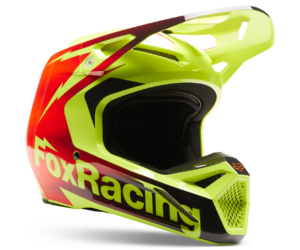 Fox Racing V1 Statk Helmet Red/Yellow