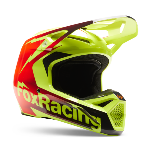 Fox Racing V1 Statk Helmet Red/Yellow