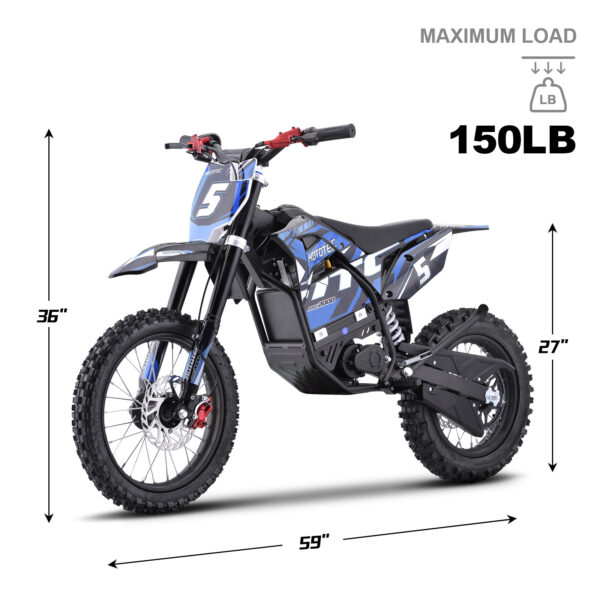 MotoTec 60v Pro Electric Dirt Bike 2000w Lithium Green - Image 4