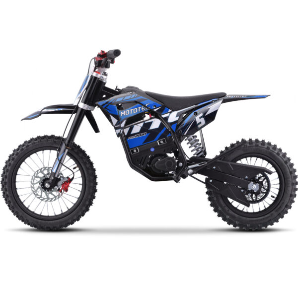 MotoTec 60v Pro Electric Dirt Bike 2000w Lithium Blue - Image 5