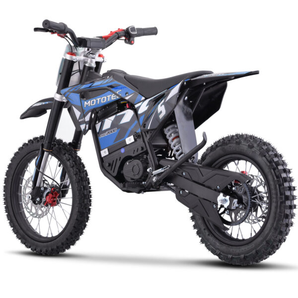 MotoTec 60v Pro Electric Dirt Bike 2000w Lithium Blue - Image 7