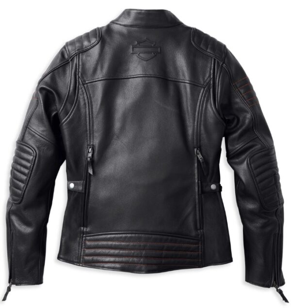 Harley Davidson Women's Heather Avenue Triple Vent System Leather Jacket - Image 5