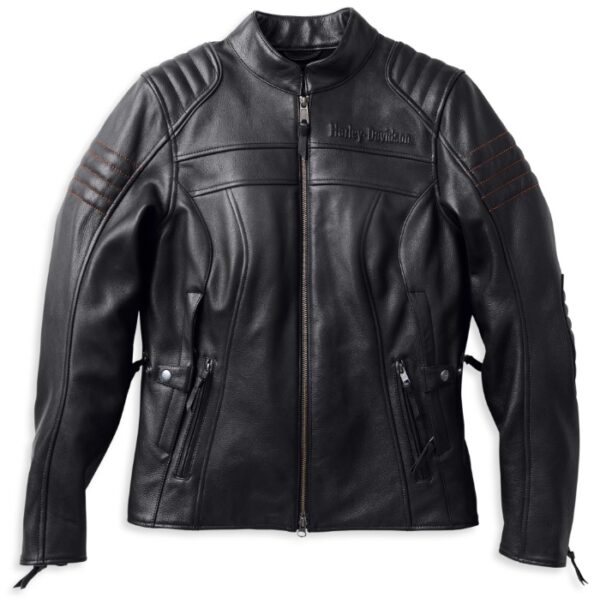 Harley Davidson Women's Heather Avenue Triple Vent System Leather Jacket