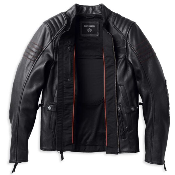 Harley Davidson Women's Heather Avenue Triple Vent System Leather Jacket - Image 2