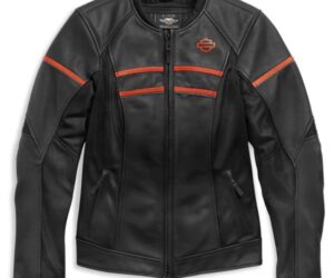 Harley Davidson Women’s H-D Brawler Leather Riding Jacket – L