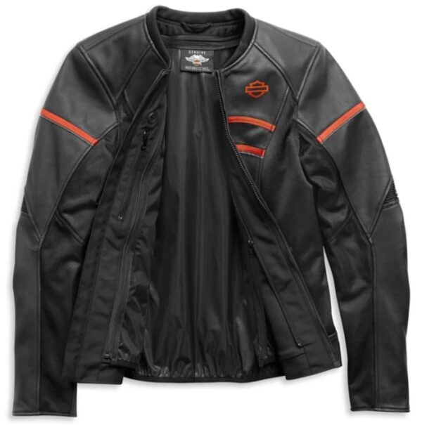 Harley Davidson Women's H-D Brawler Leather Riding Jacket - Image 2