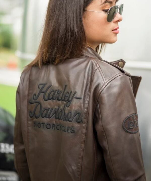 Harley Davidson Women's Vintage Spirit Leather Jacket - Image 5