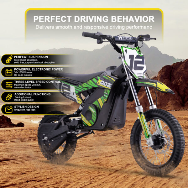 MotoTec 36v 1000w Electric Dirt Bike - Image 3