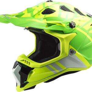 LS2 Subverter Evo Gammax Full Face MX Motorcycle Helmet Gloss Hi-Vis Yellow Green