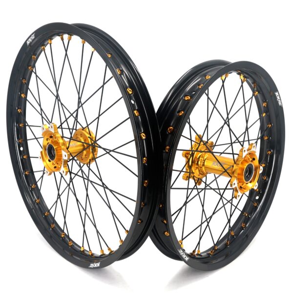 US Stock KKE 21" & 18" Electric dirtbike Wheels Rims Fit For SurRon Ultra Bee 2023-2024 Gold - Image 2
