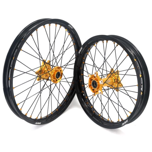 US Stock KKE 21" & 18" Electric dirtbike Wheels Rims Fit For SurRon Ultra Bee 2023-2024 Gold - Image 3