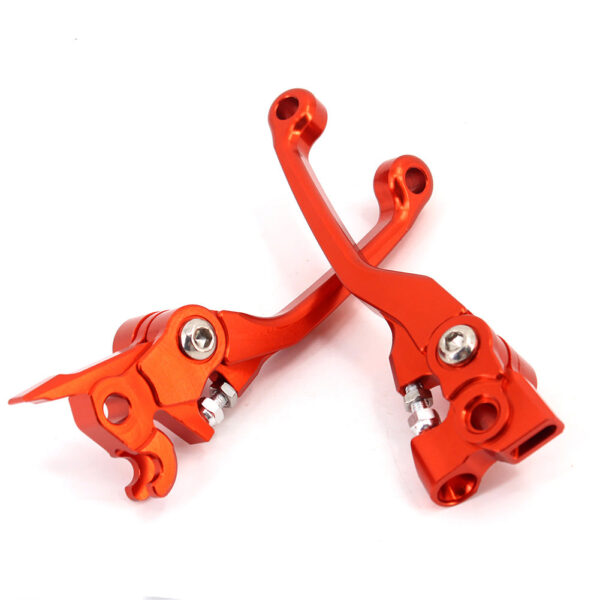 KKE Orange Brake Clutch Levers Fit KTM EXC 125-530CC 4 Stroke 2007-2013 - Image 2